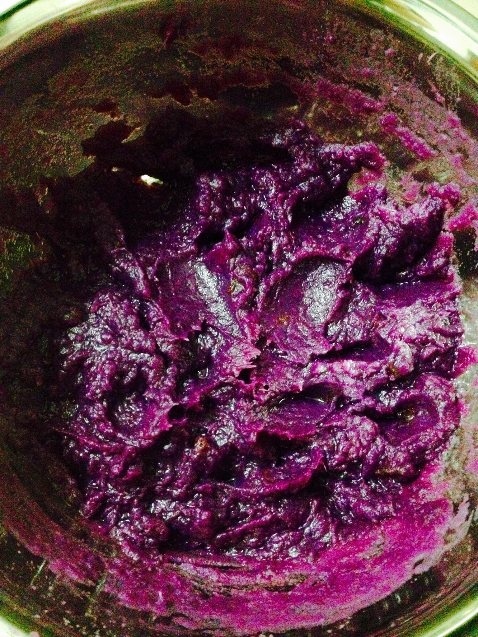 紫薯发糕饼的做法 步骤3