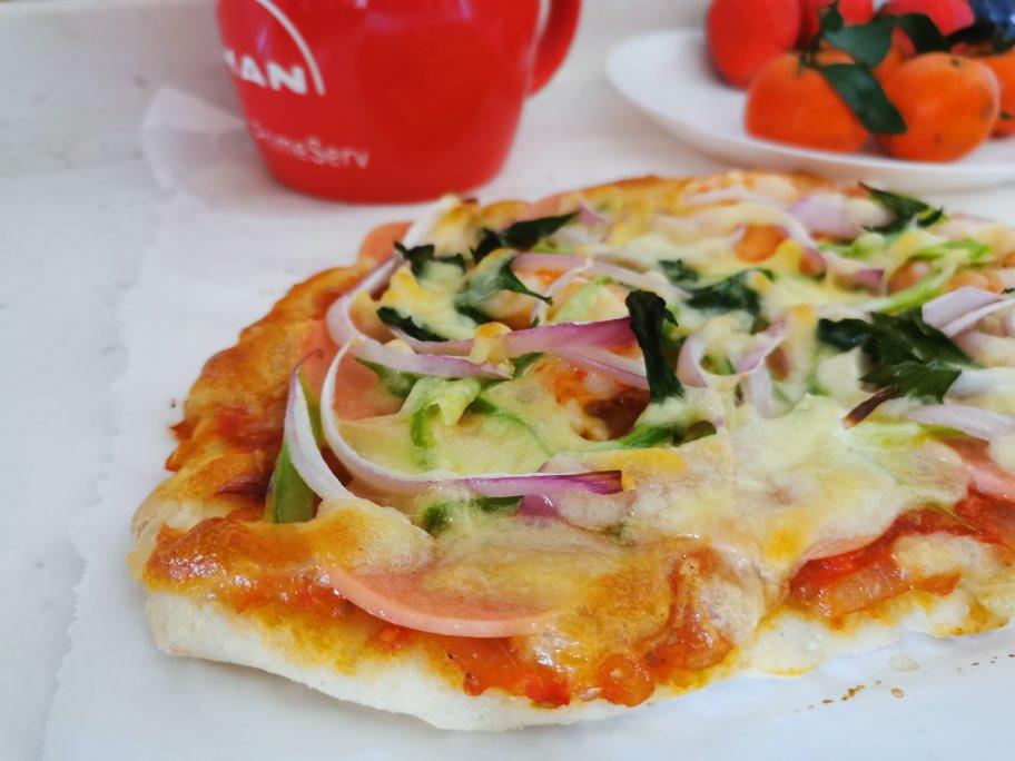 照烧鸡肉薄底披萨