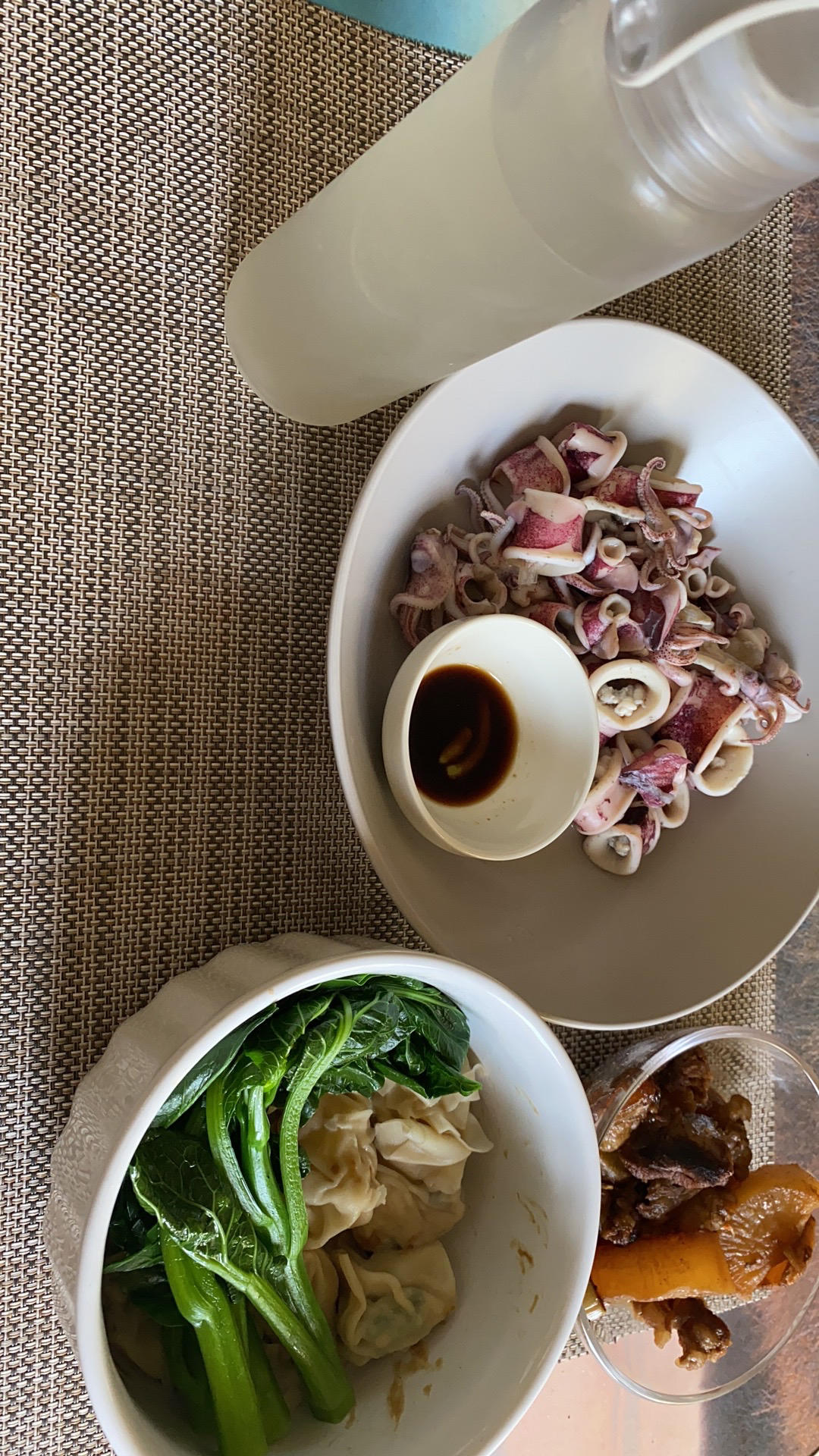 清淡的白灼鱿鱼