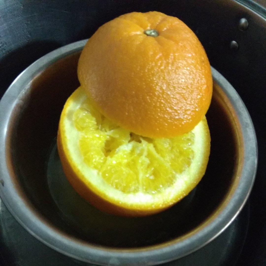 盐蒸橙子治疗咳嗽