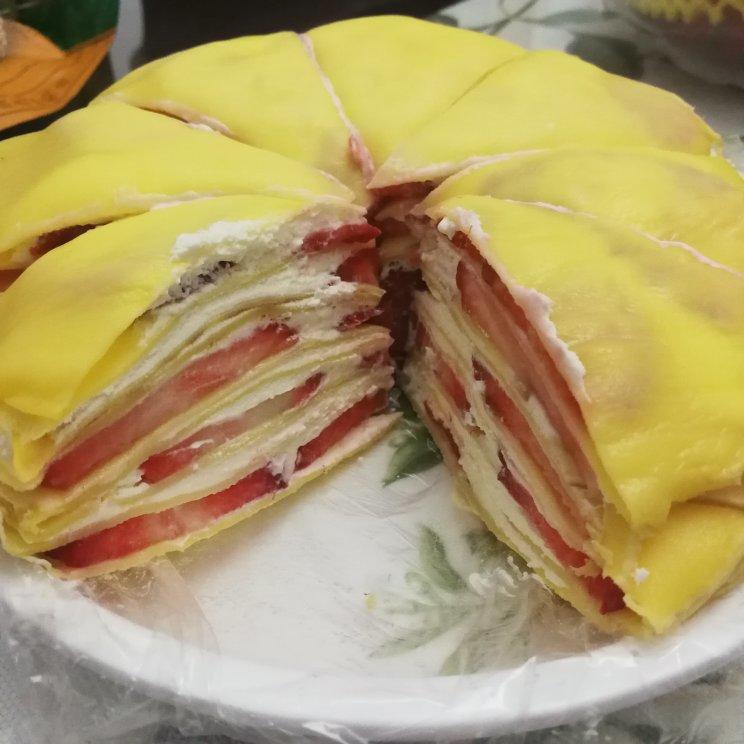 榴莲千层（超软糯蛋皮配方٩( ᐛ )و