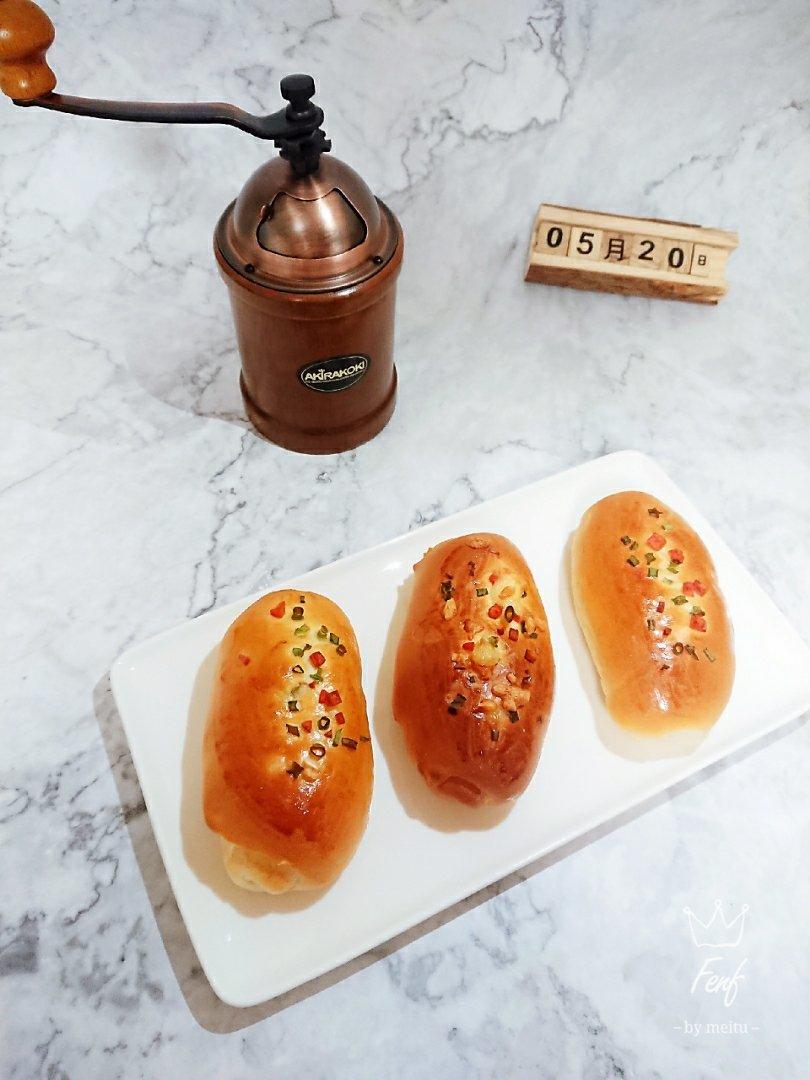 香葱火腿肉松面包