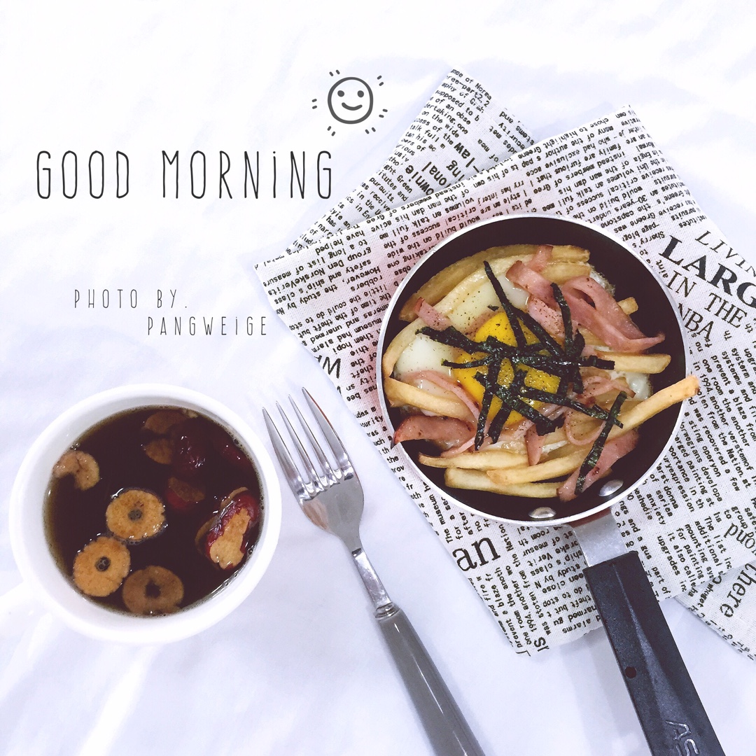 快手早餐—马铃薯火腿蛋