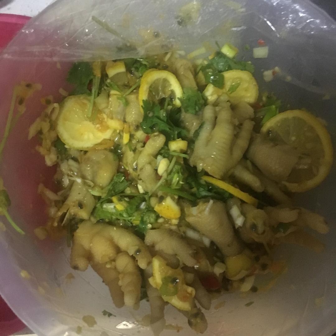 柠檬百香果鸡爪