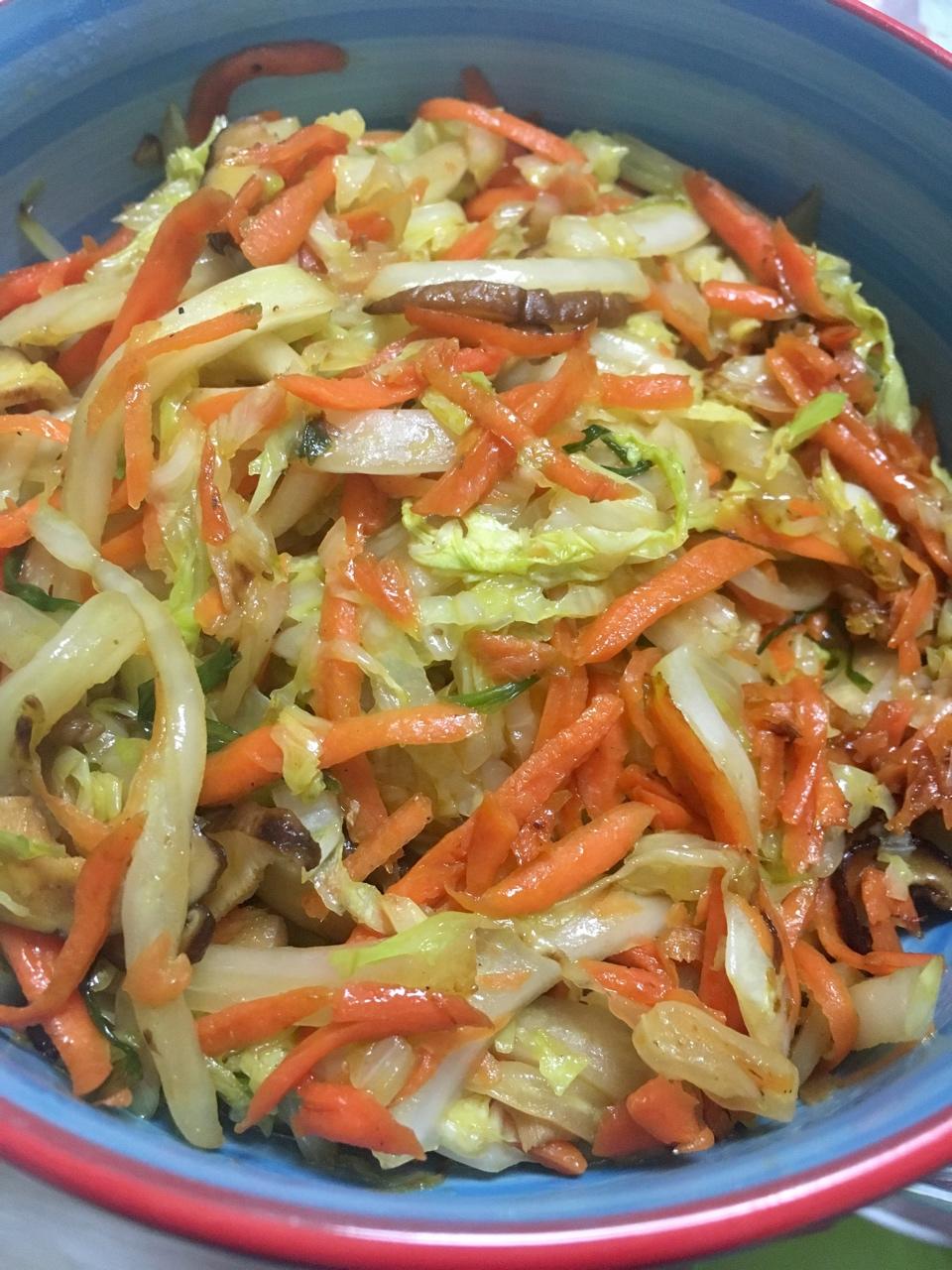 三丝炒大白菜