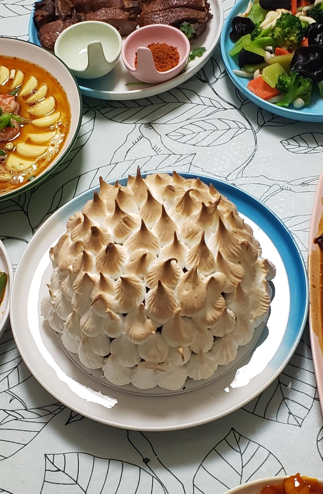烈火阿拉斯加 | BAKED ALASKA 三层冰淇淋蛋糕