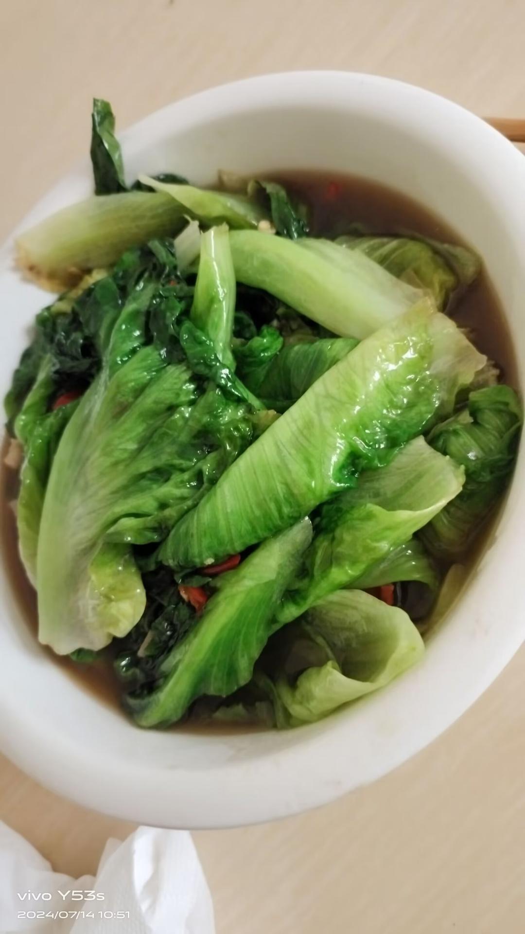 小炒生菜太好吃