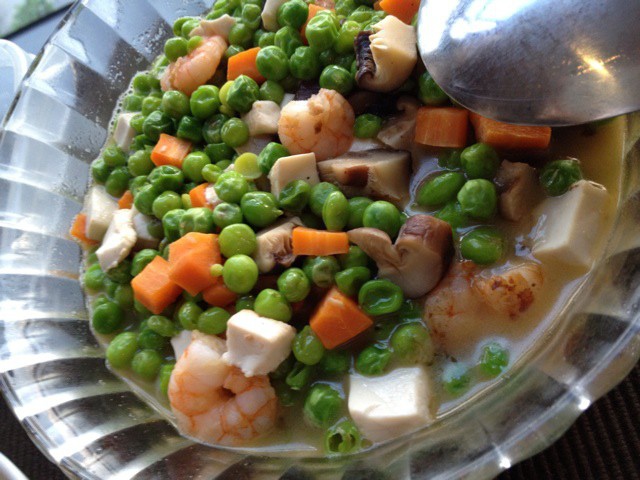 虾仁毛豆烩豆腐