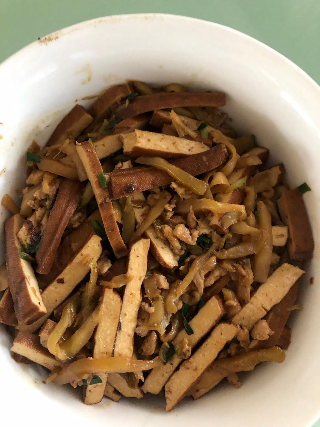 榨菜香干肉丝
