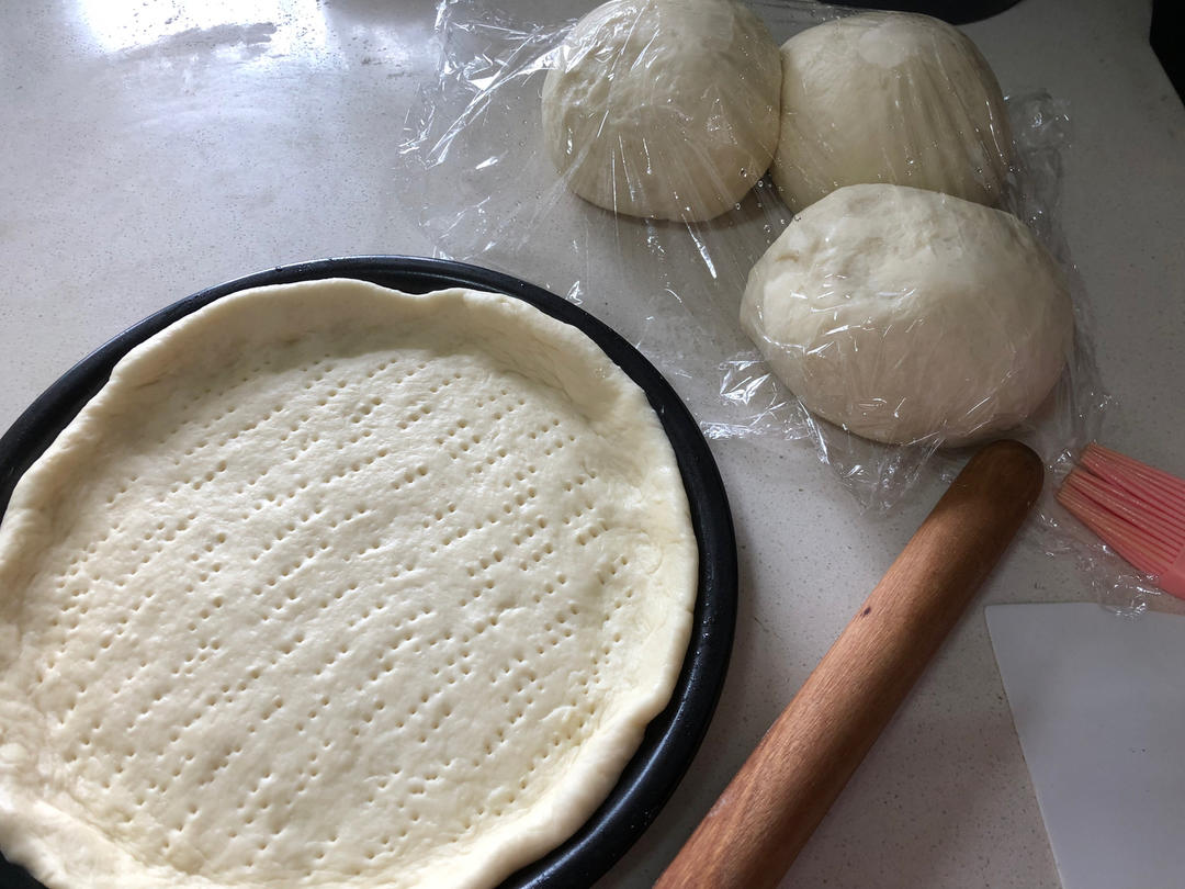 八寸披萨饼皮（四个）制作