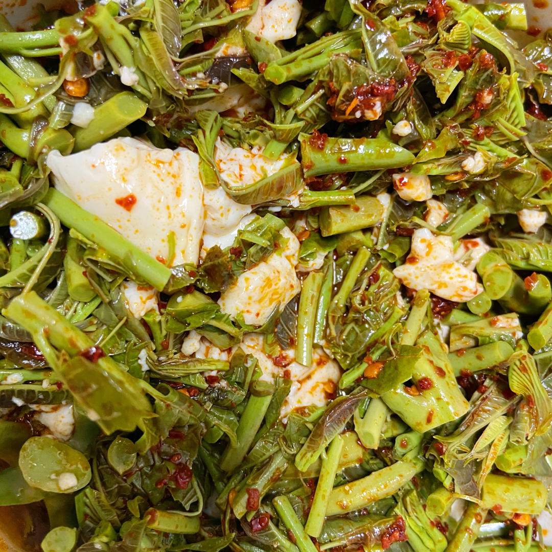 香椿拌豆腐（春天的味道）