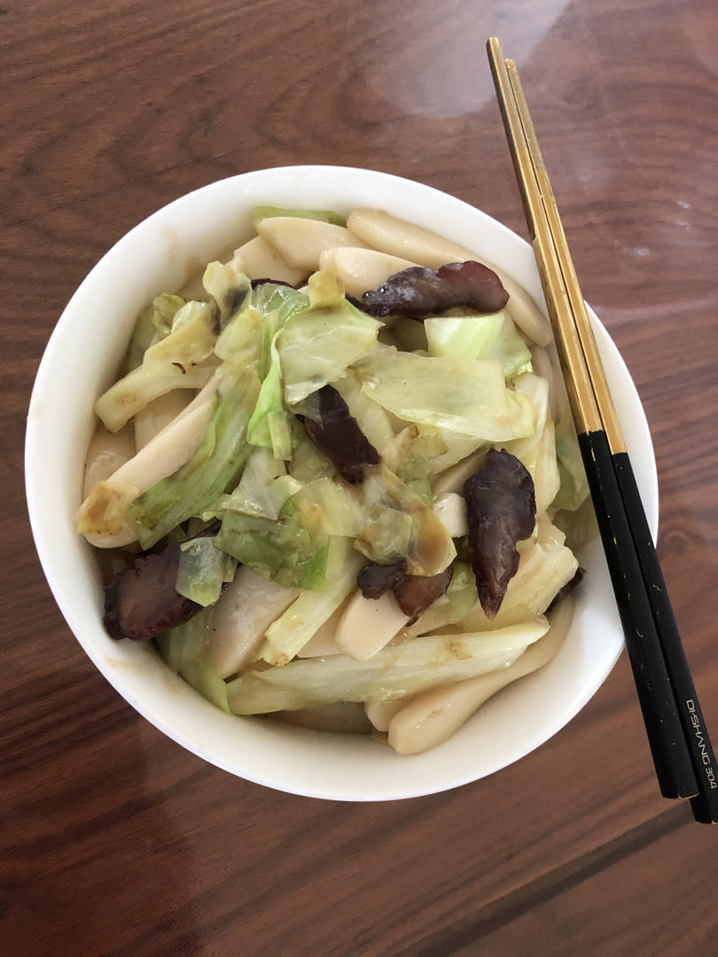 广式腊肉炒年糕