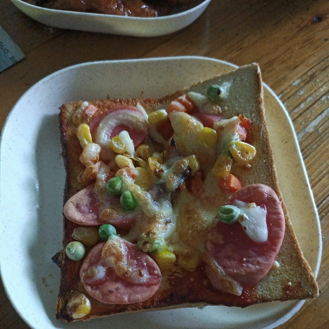 超好吃面包披萨🍕