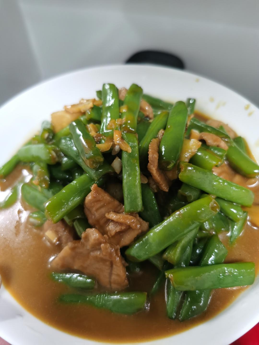豆角炒肉