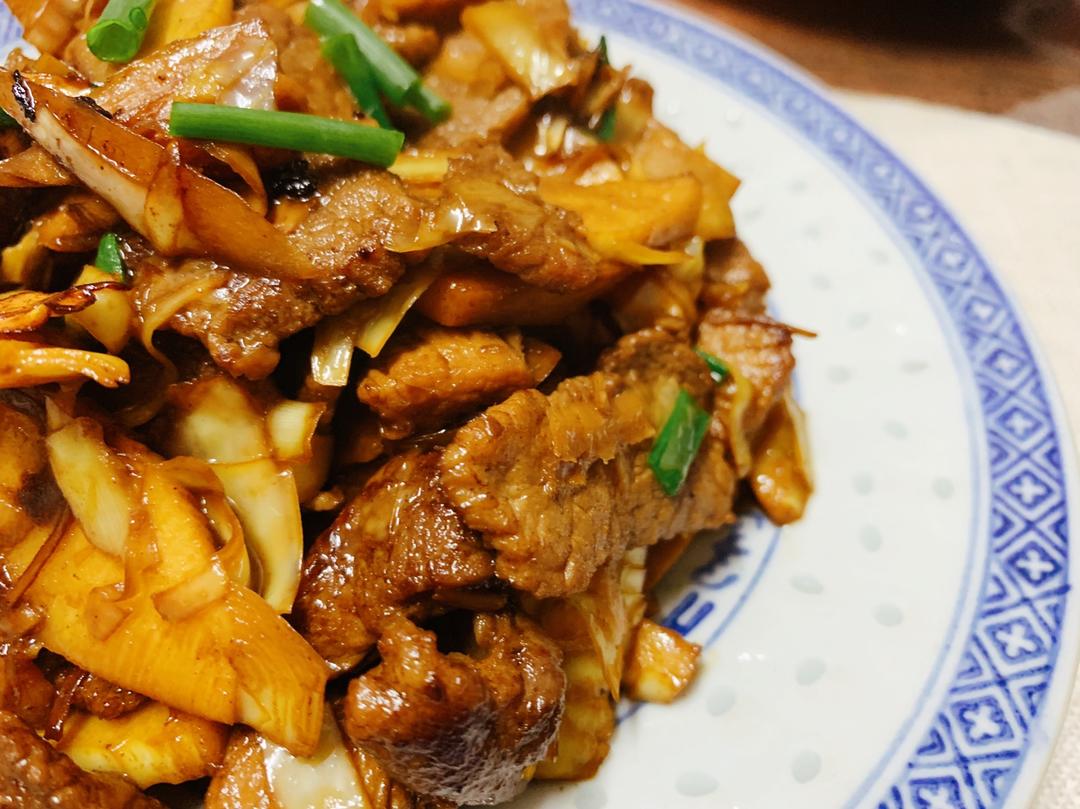 红烧笋烧肉冬笋炒肉片肉丝