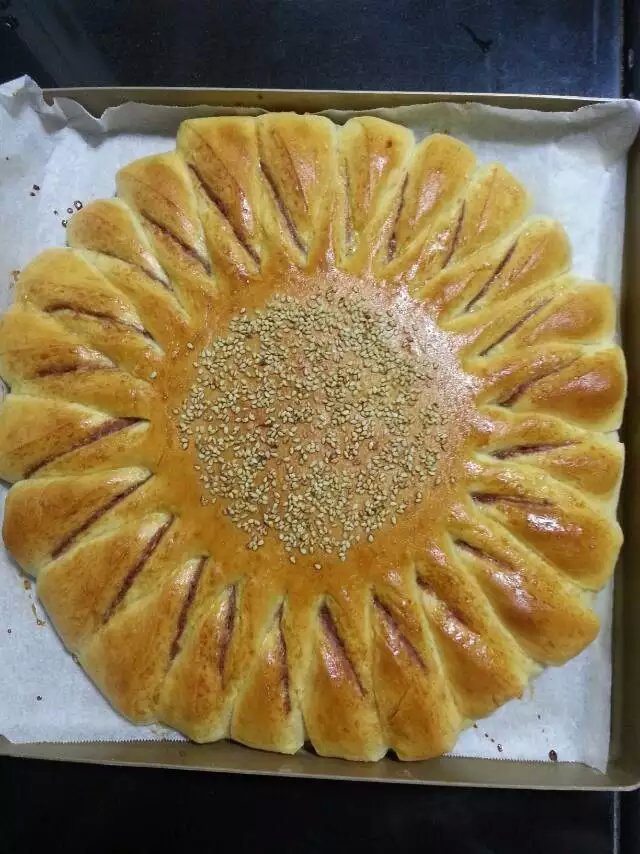 向日葵豆沙面包