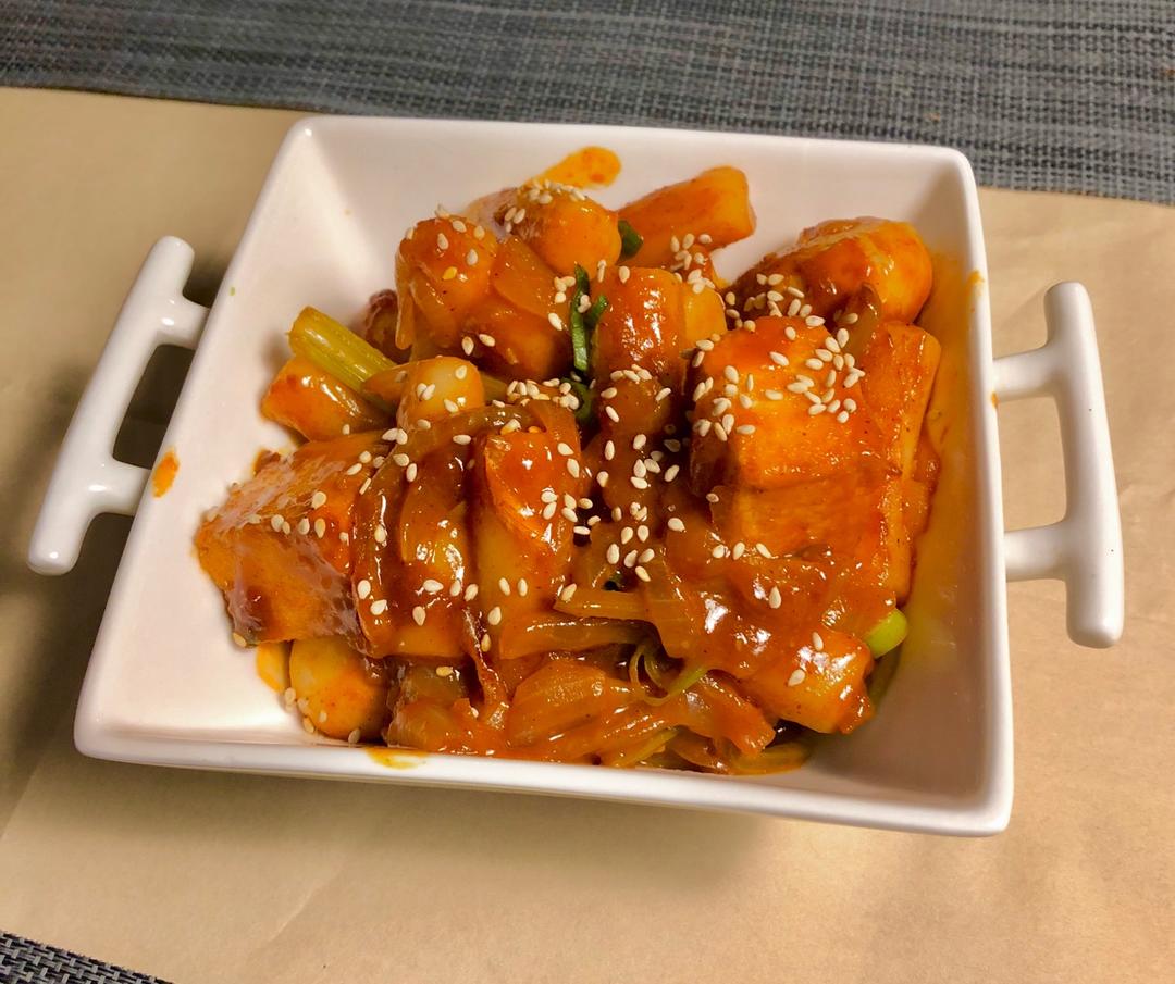韩式辣炒年糕（or网红芝士套路之芝心年糕）
