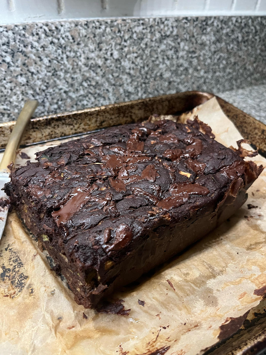 巧克力西葫芦快手面包（健康巧克力“蛋糕”）丨健康·烘焙