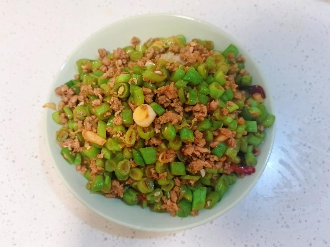 四季豆炒肉末