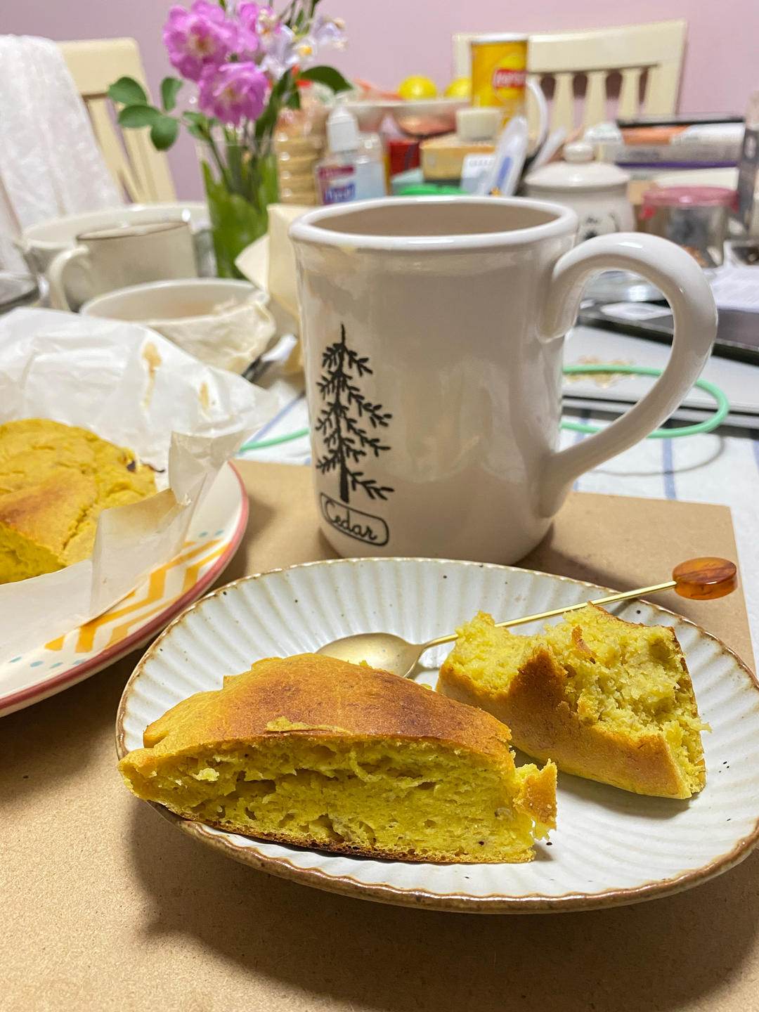 不放一滴油  一块不到100卡：香蕉🍌磅蛋糕