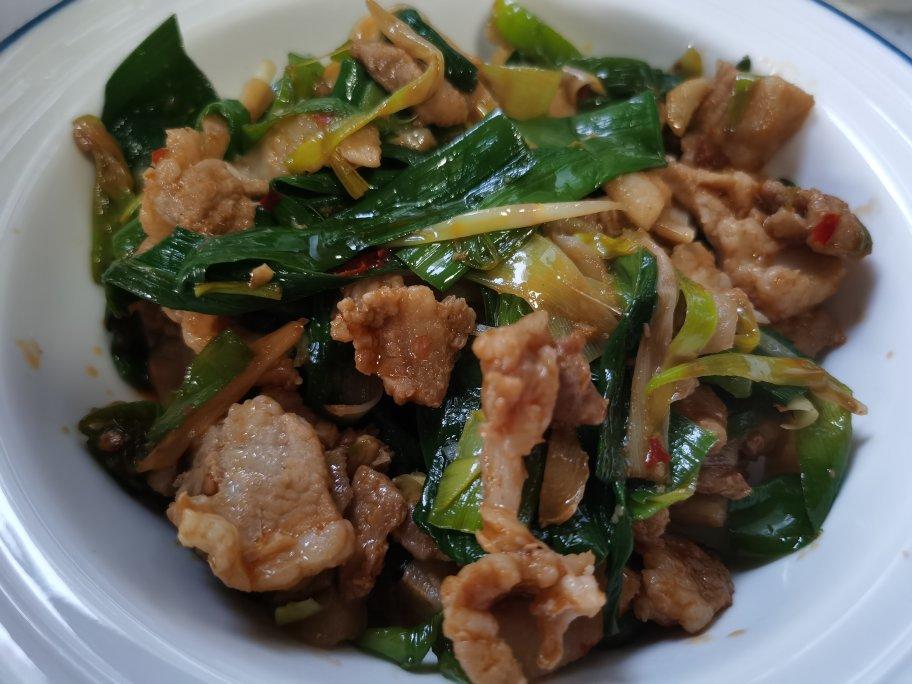 蒜苗炒肉