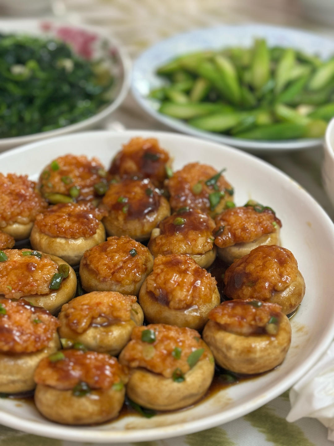 「宴客菜」口蘑酿虾滑🦐｜一口爆汁！太鲜美