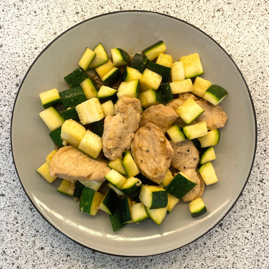 照烧鸡肉配西葫芦Teriyaki Chicken with Zucchini