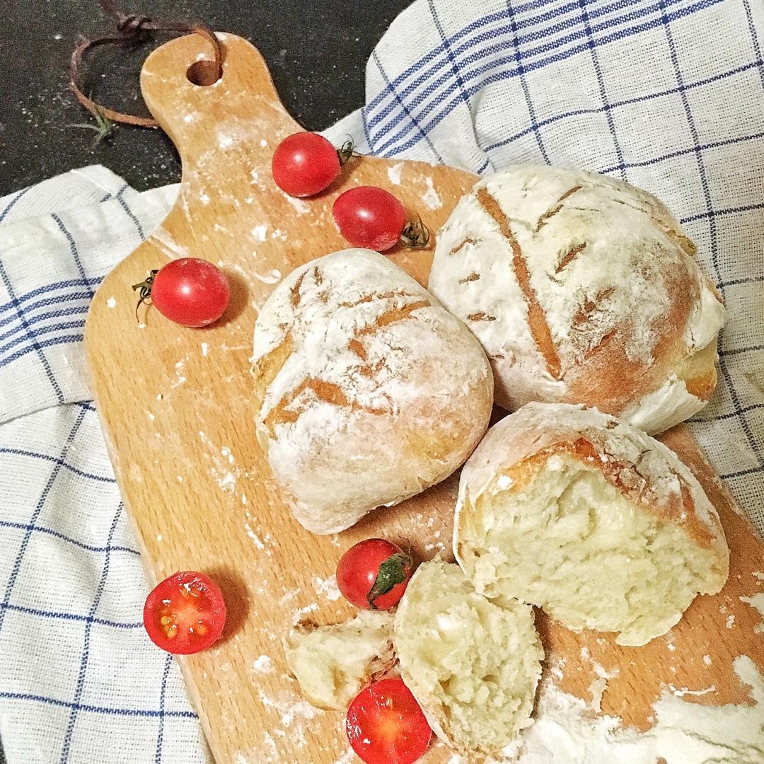 欧包/乡村面包-无油不用揉 No Knead Bread