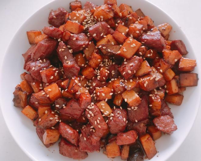 杏鲍菇牛肉粒❤快手菜的做法