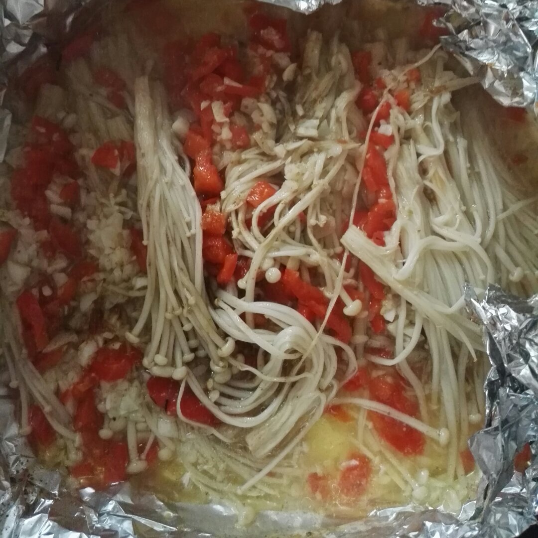 烤箱版 烤金针菇