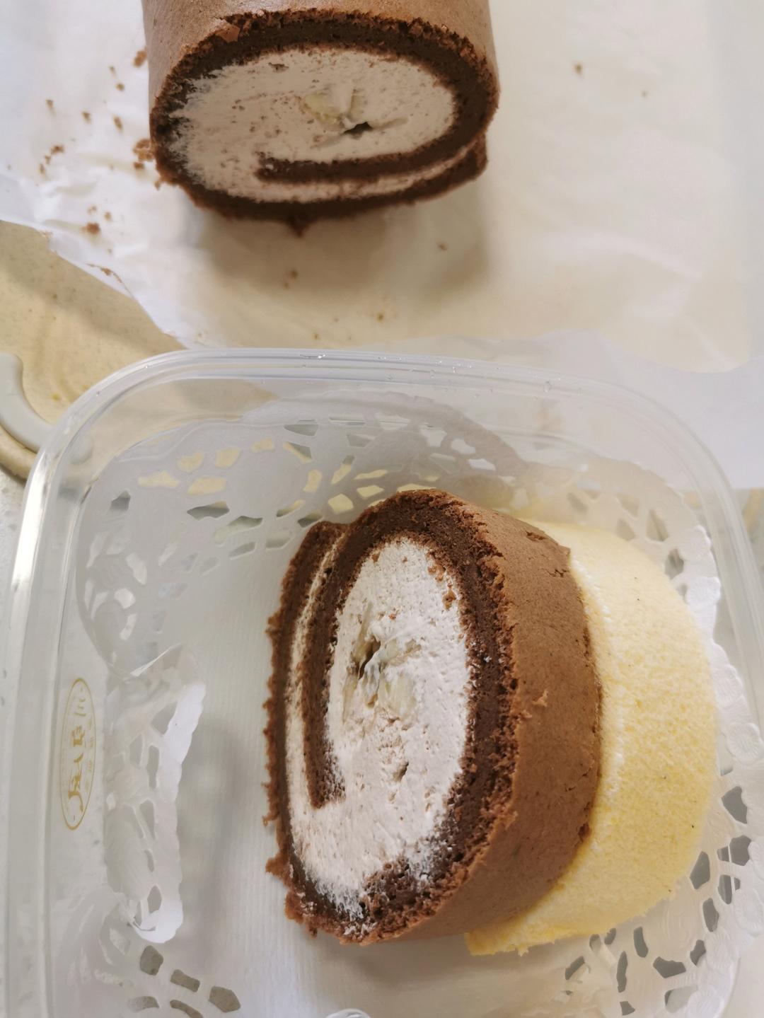 瑞士卷蛋糕卷（可制作原味、可可、抹茶、摩卡、肉松、红茶、红丝绒、豆乳、阿华田、芝麻、花生、枣泥多种口味）附：旋风蛋糕卷、北海道戚风杯——西式美食（二十二）