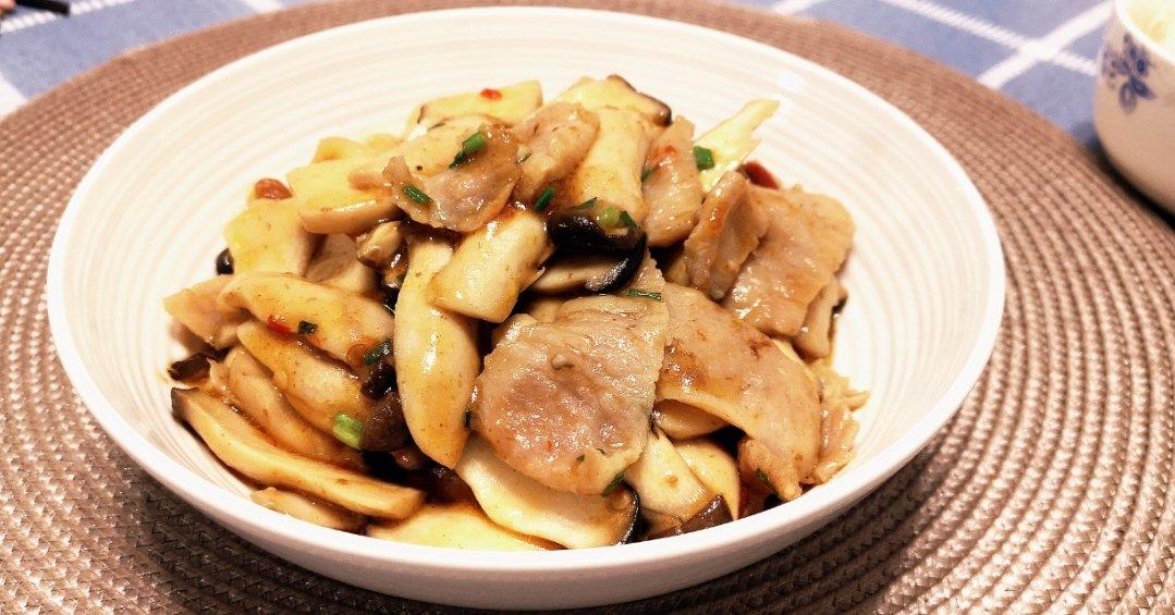 杏鲍菇炒肉片