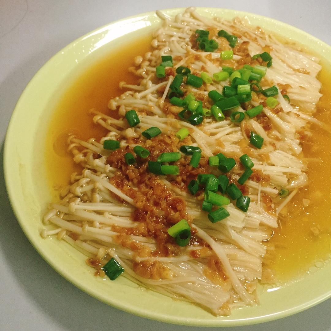 蒜蓉蒸金针菇