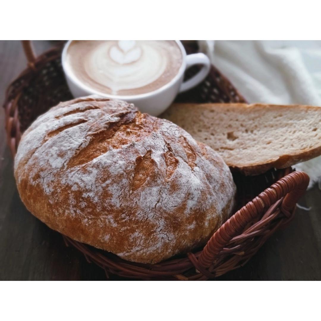 50％全麦欧包（免揉酵母版）