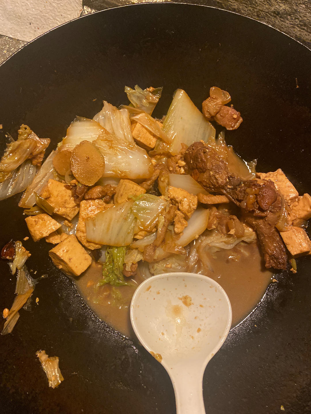 冬季最爱的家常菜！大白菜炖大豆腐或干豆腐