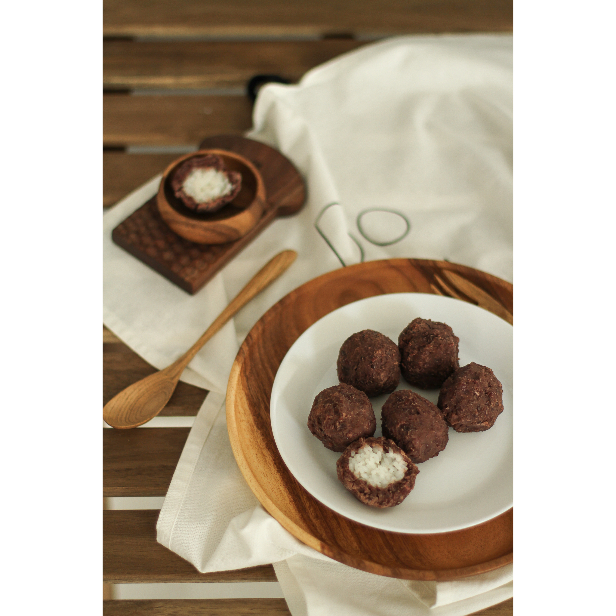 日式 牡丹饼 阳光下de向日葵做的牡丹饼