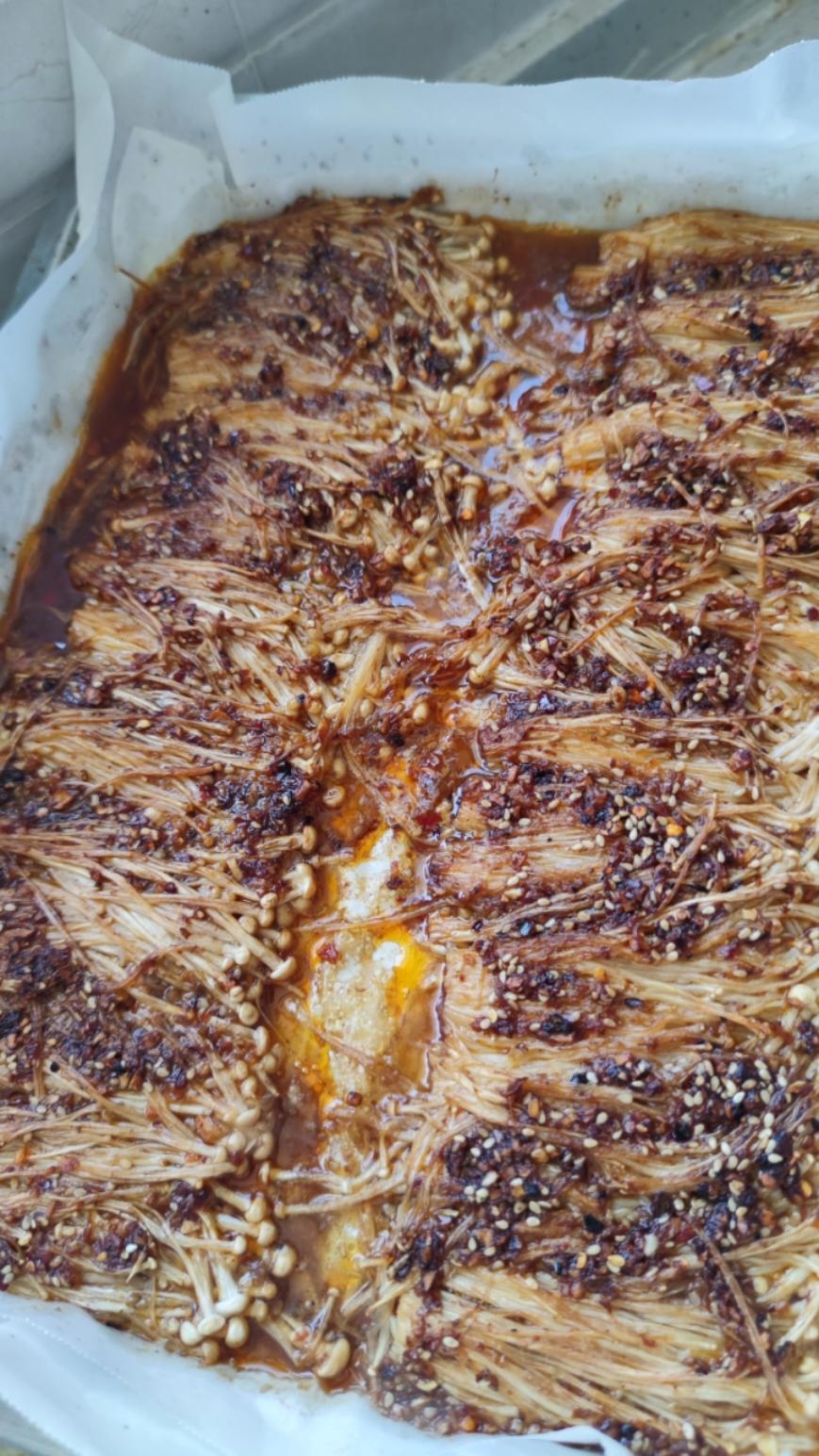 ㊙️制酱料❗️巨好吃烤金针菇！