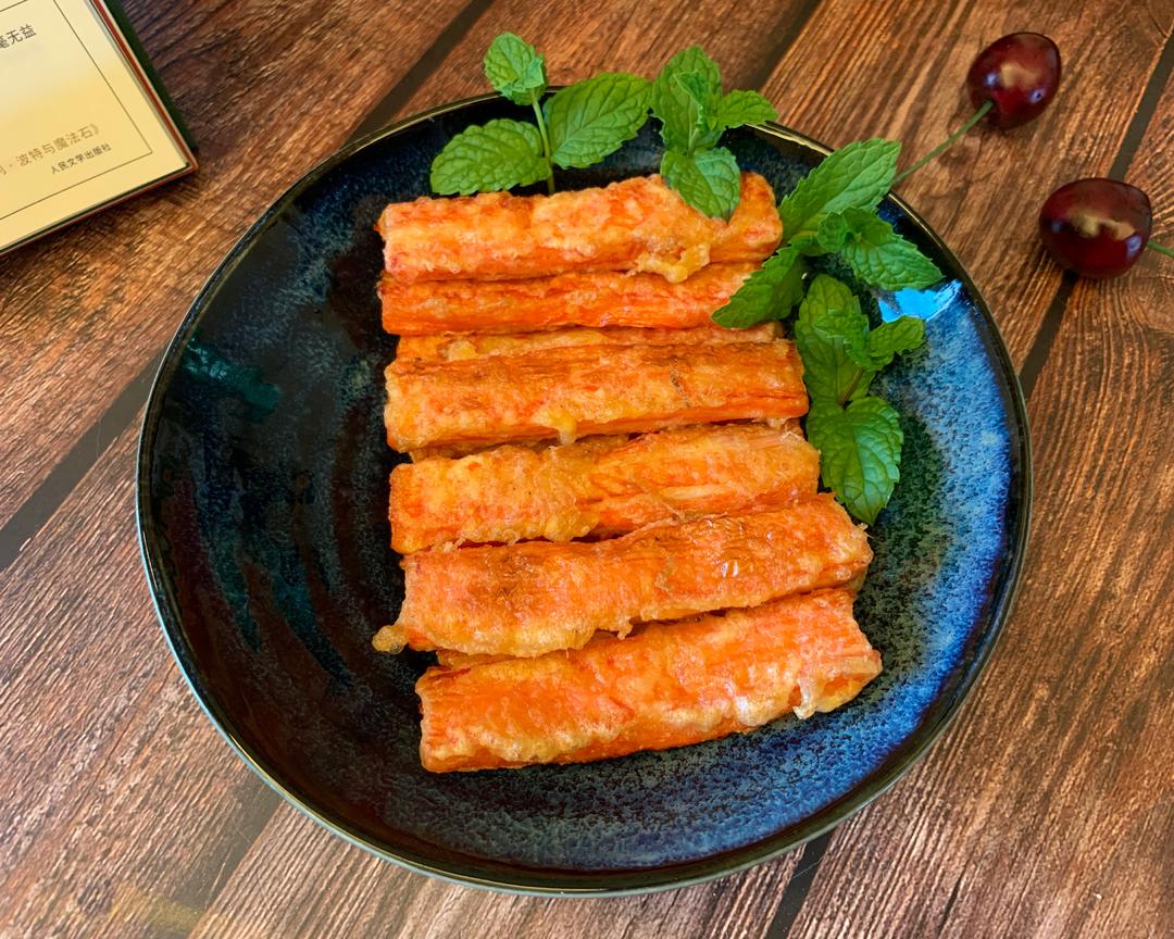 人间美味 油炸蟹肉棒的做法