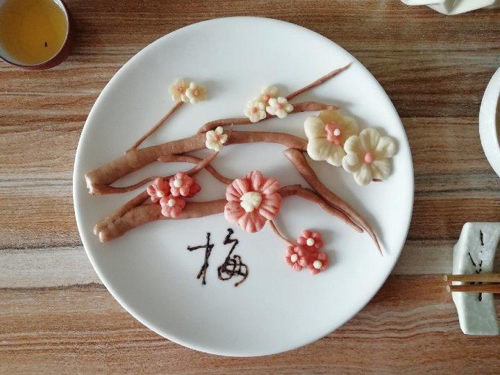 梅花造型馒头