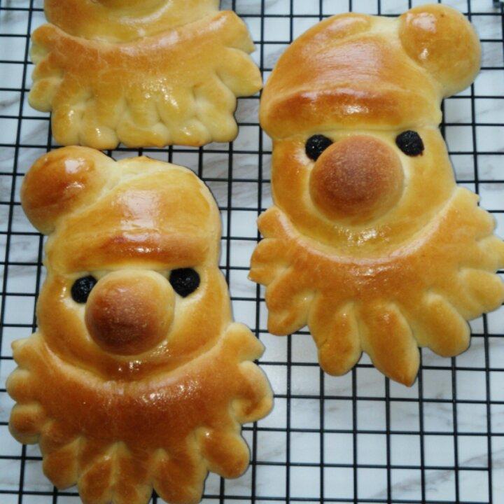 迷你圣诞老人面包