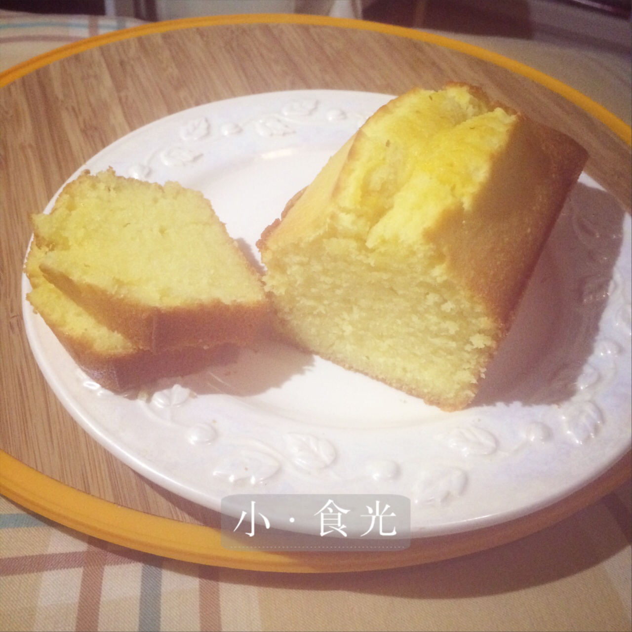 轻盈百香果磅蛋糕