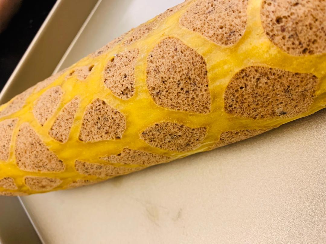 超萌长颈鹿蛋糕卷