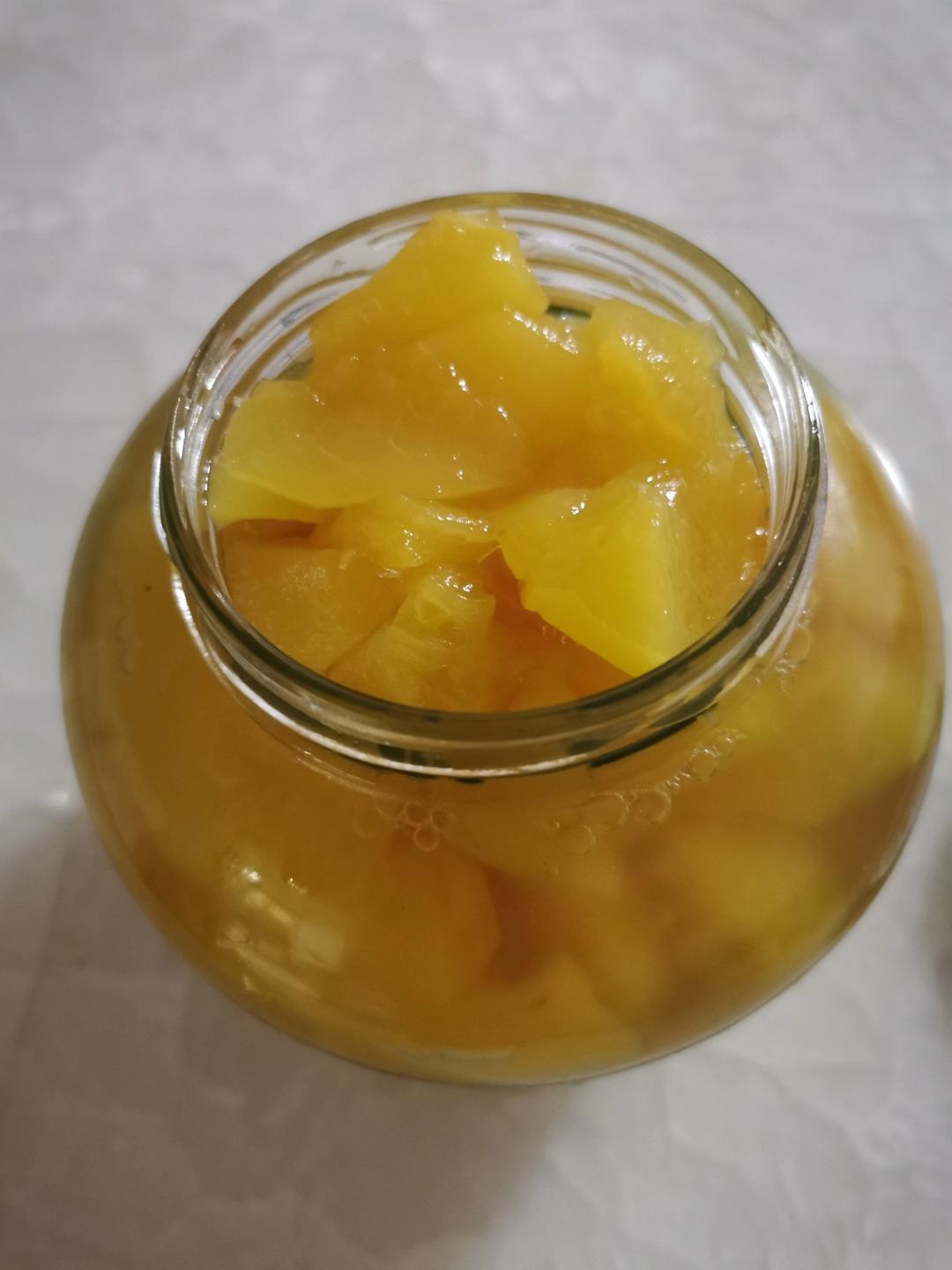 黄桃罐头手工制作