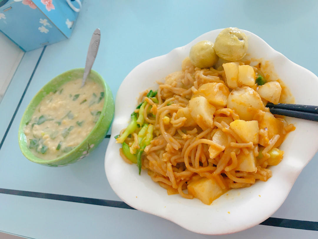 无油炸|菌菇豆腐炸酱面|低脂美味|纯净素食