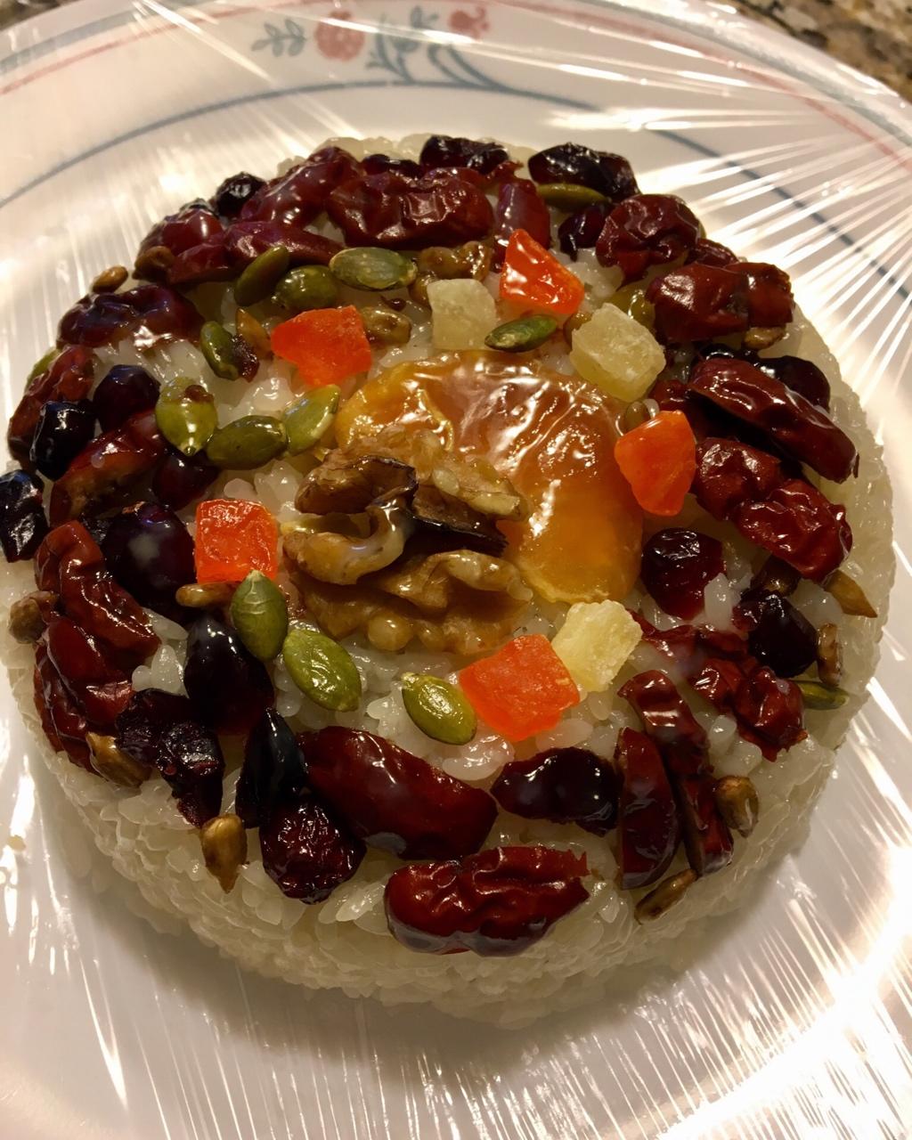 【猪油夹沙八宝饭】古法蒸糯米