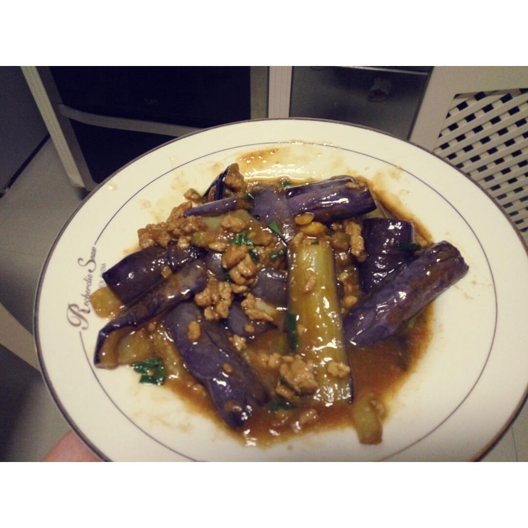 红烧肉沫茄子
