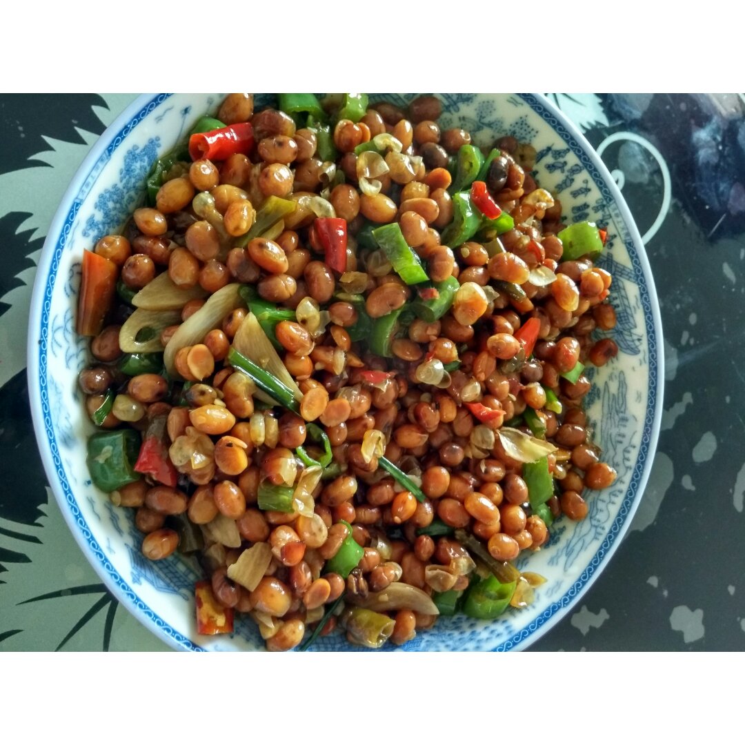 绿绿绿3雪妖做的炒干黄豆