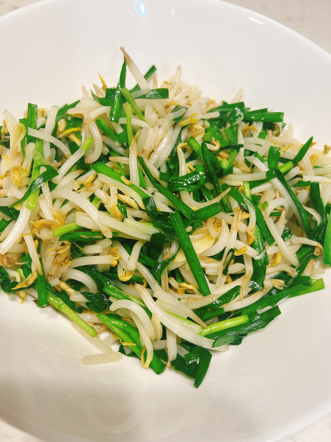 韭菜炒豆芽