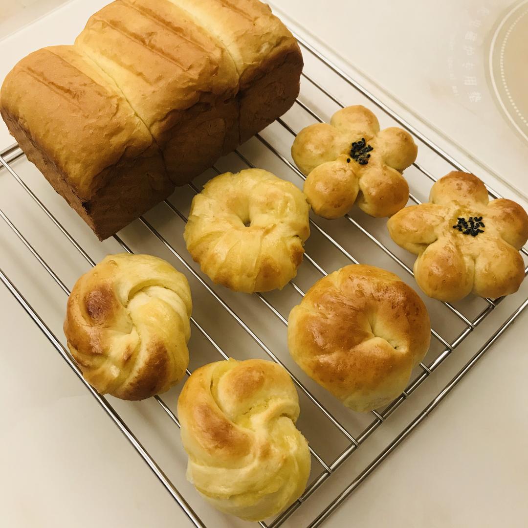 纯奶手撕吐司的做法 步骤1