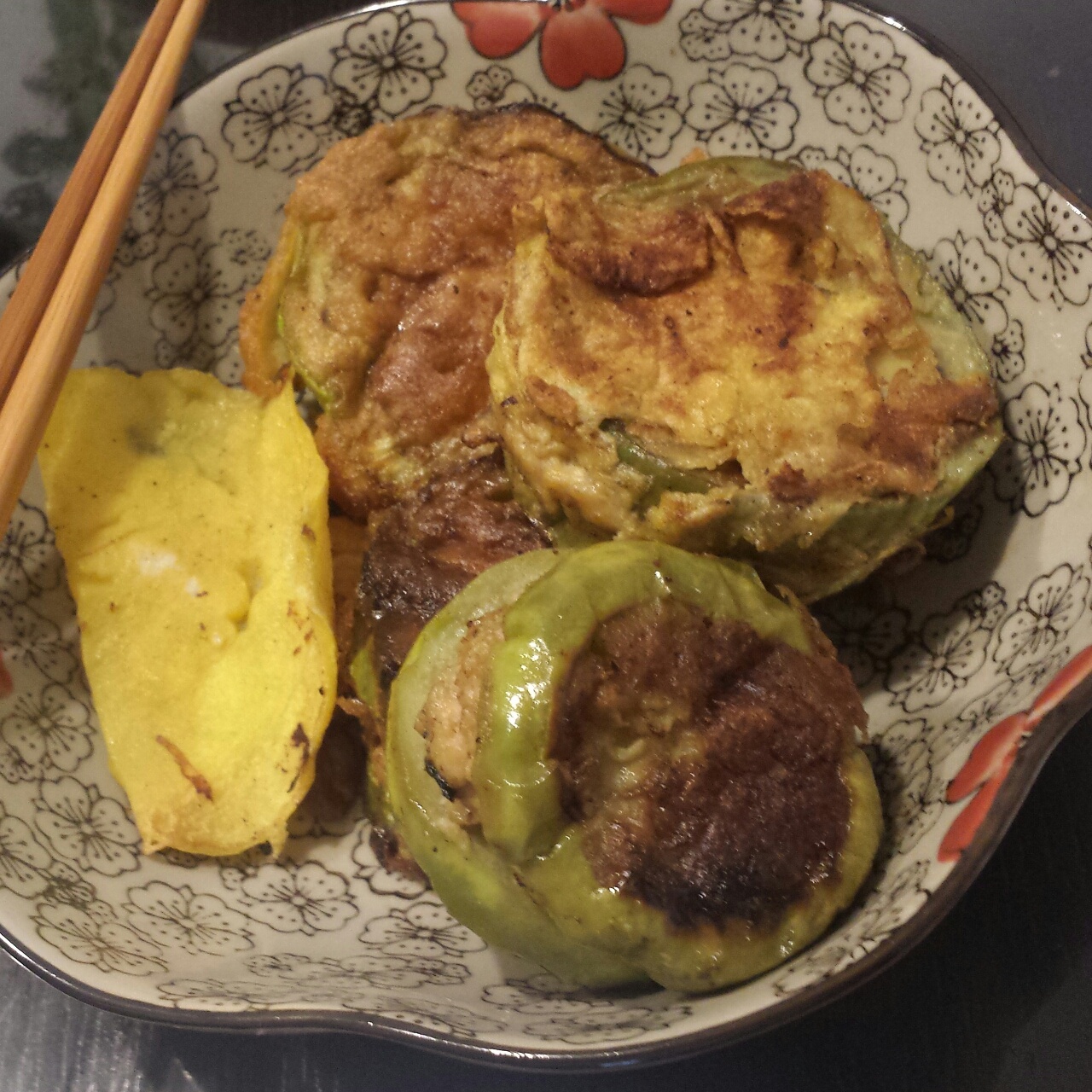 炸茄子盒